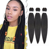 11 x Brand New Silk-co Braids Hair Extensions Braids Crochet Hair Afro Hair Extension 3 Bundles Pre-Stretched Braiding Hair Extensions Crochet Twist Braiding Hair 50cm-225g Dark Blonde - RRP €134.64