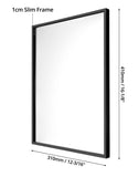 1 x RAW Customer Returns QWORK Set of 3 Aluminum Photo Frames - Shatterproof Plexiglas Glass - 30 x 40 cm - RRP €33.26