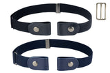 1 x Brand New Alphyly Belt without Buckle Invisible Elastic Belt for Jeans Pants Dresses Uniforms Unisex 2 Pack - RRP €10.07