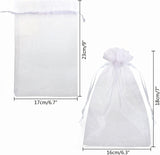 1 x RAW Customer Returns MAOOY Organza Bags 17 x 23 cm White 100 Pieces Organza Bags for Filling Small Organza Bags Jewelry Bags Bags for Guest Gifts Wedding Christmas Gift Bags Grape Protection Bags - RRP €18.19