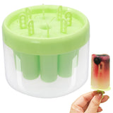 2 x Brand New Ice Cream Molds with Sticks, 8 Cavities Ice Cream Molds Round Ice Cream Holder, Reusable Ice Cream Molds Popsicle for Kids DIY Homemade Ice Cream Green  - RRP €40.8