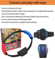 1 x Brand New PowerLead Fun Fitness Interactive Game Set Sports Video Game with App Includes Gaming Fitness Ring and Adjustable Leg Sensor Straps for All Ages - RRP €31.2