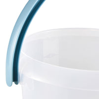 1 x RAW Customer Returns keeeper bucket with integrated measuring scale and ergonomic handle, 5 l, Mika, natural-transparent - RRP €10.84