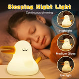 1 x Brand New FARYODI Kids Night Lamp, Silicone Bird Night Lamp, Portable Bedside Lamp, Rechargeable Usb-C, Touch Led Three-Color Dimming Table Lamp for Indoor, Outdoor, Living Room, Children s Room Decoration. - RRP €20.4