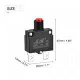 1 x RAW Customer Returns sourcing map 3pcs Overload Protector 6A AC125 250V DC32V Push Button Switch for Air Compressor - RRP €11.89