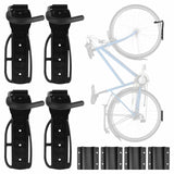 1 x RAW Customer Returns Vousile Bicycle Holder Wall Mount, Pack of 4 Bicycle Garage Hooks with Tire Spacer Hooks for Storage Bicycle Holder for Mountain Bike - RRP €34.99