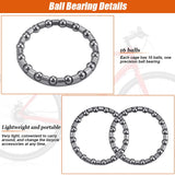 1 x RAW Customer Returns STCRERAG 10 pieces bicycle ball bearing headset ball ring front wheel cage ball bearing 37 mm cage ball bearing handlebar steering ball bearing steel ball retainer with 16 balls for headset - RRP €7.03