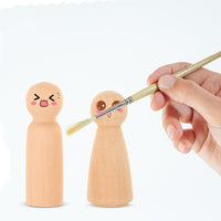 12 x Brand New Wooden Peg Doll Unfinished Wooden People Bodies in Simple Angel Dolls for DIY Craft Pack of 20 - RRP €183.24