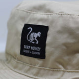 1 x RAW Customer Returns Sun Protection Hat with Flexible Visor Cap for Men Women Beige - UPF 50 - Boonie Hat - Surf Monkey  - RRP €29.95