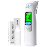 1 x RAW Customer Returns Ear thermometer, ear clinical thermometer for baby adults, digital infrared thermometer with 24 disposable protective caps - RRP €29.99