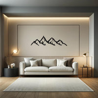 1 x RAW Customer Returns Wepsi Mountains wall decoration 80x25cm wall art for the living room housewarming gift - RRP €29.95