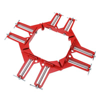 1 x RAW Customer Returns BOOMSTART 4 pieces 90 degree right clamp angle clamp corner clamp wood metal welding frame clamp screw clamp set corner clamp miter clamp right angle angle clamp - RRP €12.75