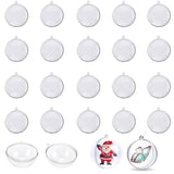 7 x Brand New PNOOFR 20 Pieces Balls for Filling, Filled Transparent Hollow Ball Removable Hanging Decoration Christmas Wedding Gift Party Decoration Transparent Hanging Ball DIY 6CM  - RRP €101.92