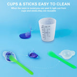 1 x RAW Customer Returns Creahaus Silicone Measuring Cup Set for Resin, Non-Stick 250 100 ml Black Graduated Epoxy Mixing Cups, Reusable Resin Accessories with Silicone Mat, Stirring Stick, Straw, Paint Cup - RRP €14.99