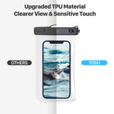 2 x RAW Customer Returns YOSH Waterproof Mobile Phone Case with Crossbody Design Pack of 2 , 7.5 Inch Waterproof Mobile Phone Case with Integrated TPU Seal Design, Mobile Phone Water Protection Case for iPhone, Samsung, Huawei, Xiaomi - RRP €26.08