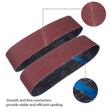 1 x RAW Customer Returns STEBRUAM sanding belts 100 x 915 mm, sanding belt set 3 x grain 80 120 150 240 400 each for belt sander, for sanding, filing, sharpening and derusting 15 pieces  - RRP €24.19