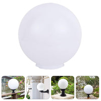 4 x Brand New LALAFINA Globe Lampshade Acrylic Lampshade Replacement White Acrylic Globe Lampshade for Home Indoor Outdoor Lamp Decoration 15cm - RRP €116.04