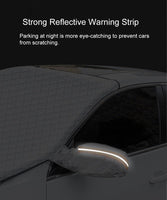 1 x RAW Customer Returns ZAYMDO windscreen cover, foldable windscreen cover with side mirror cover, winter magnetic windscreen cover for against snow, frost, dust, UV protection, 170 x 143 cm - RRP €13.1