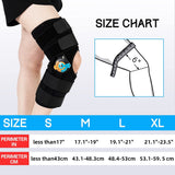 1 x RAW Customer Returns Short Knee Brace Adjustable Knee Brace Stabilization ROM Postoperative Knee Immobilizer Adjustable Knee Immobilizer with Lateral Leg Stabilizers for Meniscus Tears Men Women L  - RRP €49.33