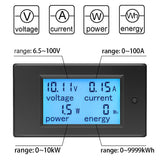 1 x RAW Customer Returns KETOTEK Voltmeter Ammeter Current Meter Power Meter DC 6.5 100V with 100A Shunt, Volt Ampere Watt Energy Display DC Current Voltage Measuring Meter, Wattmeter Energy Meter for Solar Car - RRP €24.58