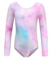 1 x Brand New SEAUR Girls Gymnastics Leotard Long Sleeve Gymnastics Leotard for Children Sparkle Dance Leotards for Athletic Dancing Ballet Exercise Multicolored 1 10-11 Years 160  - RRP €22.18