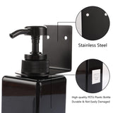 6 x Brand New JMIATRY 3 Pack Soap Dispenser Black 500ml, Shampoo Dispenser for Shower, Shampoo Bottles for Filling Shampoo, Conditioner, Hand Sanitizer - RRP €96.78