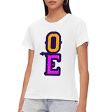 1 x Brand New LiKing T-Shirt for Women and Men Cotton Couple T Shirt Tee Top Pack of 1 - Women s White Love - L - RRP €24.0