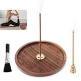 1 x Brand New Wooden Lotus Incense Holder,Handmade Burner for Incense Sticks Holder Lotus Stick Censer Incense Holder Burner Incense Sticks for Home Decoration, Meditation and Yoga - RRP €11.09