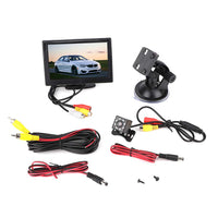 1 x RAW Customer Returns Car Monitor TFT LCD 2CH Video Input Rear View Camera with 8LEDs Night Vision Waterproof Camera 5 Inch - RRP €45.99