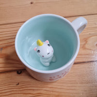 1 x RAW Customer Returns 3D Unicorn Mug Made of Ceramic, Unique Handmade Unicorns Coffee Mugs, Christmas Gift for Birthdays, Women, Girls, Girlfriend Unicorn  - RRP €15.99