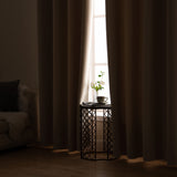 1 x RAW Customer Returns MIULEE Blackout Living Room Curtains Modern Bedroom Curtains Anti-Light Curtains, Room Thermal Insulating Curtains Cold and Heat, Strong and Soft Window Curtains Beige 140x245 CM 1 Piece  - RRP €20.49