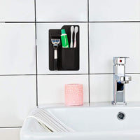 13 x Brand New VIKY Silicone Toothbrush Holder Electric Toothbrush Holder, Razor Holder Shower, Toothbrush Holder, Toothbrush Holder Wall Black, Self-Adhesive Toothbrush Holder for Bathroom - RRP €265.2