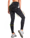 1 x RAW Customer Returns CAMBIVO women s high waist camouflage leggings, golf trousers, sports leggings, women s long with mobile phone pocket, sports trousers, yoga trousers, breathable and opaque for fitness, yoga, training, casual - RRP €28.22