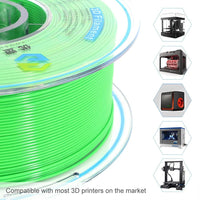 1 x RAW Customer Returns YOUSU Tangle Free PVB Filament 1.75mm for 3D Printer 3D Pen,Print Like PLA Filament 1.75, Easy to Smooth with IPA Alcohol,Glossy Finish,Green 1kg 2.2lbs  - RRP €27.99