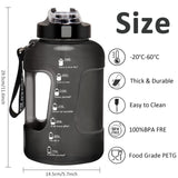 1 x RAW Customer Returns Glaxcidy 2 in 1 drinking bottle 2.5L water bottle with straw and drinking lid, water bottle with time marking for measuring daily water intake, BPA-free for sports, gym - RRP €22.18