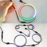 1 x RAW Customer Returns Geekstory 35Bits WS2812 5050 RGB LED Ring Light with Integrated Full Color RGB Ring Drivers for Arduino Raspberry Pi ESP32 - RRP €20.68