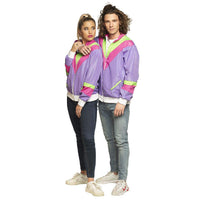 1 x RAW Customer Returns Boland - Adult costume tracksuit 80s with pockets, jacket and trousers, various sizes, camping suit, jogging suit, assistant suit, retro style, group costume, theme party, carnival - RRP €22.7