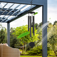 1 x RAW Customer Returns Victop Large Outdoor Wind Chimes, 80cm Memorial Wind Chime 5 Metal Tubes Pleasant Melody Classic Retro Decor Wind Chimes for Garden, Indoor, Yard, Backyard Decoration - RRP €28.99