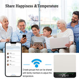 1 x RAW Customer Returns Smart thermostats boiler WiFi heating thermostat room thermostat WiFi thermostat heating cooling intelligent wall thermostat for Siri Google voice command, remote control - RRP €43.27