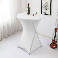 1 x RAW Customer Returns pieces stretch bar table cover standing tablecloth 80 x 110cm elastic tablecloths for bar counter, round table wedding, birthday party - RRP €24.99