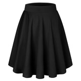 1 x RAW Customer Returns bridesmay women s mini skirt summer short skater skirt schoolgirl anime skirt gothic cosplay sexy skirts midi-black IN S - RRP €18.54