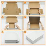 1 x RAW Customer Returns LZYKJGS Pack of 20 shipping boxes, 320 x 229 x 76 mm, small cardboard box, folding box for sending goods, gift box, book shipment, package white  - RRP €33.83