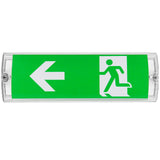 1 x RAW Customer Returns Leikurvo LED emergency lighting, emergency light with emergency battery up to 3h, emergency exit light escape route light, emergency exit sign including 4 emergency exit pictograms, IP65 waterproof emergency light - RRP €28.2