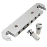 1 x RAW Customer Returns Musiclily Ultra 52mm Aluminum Intonable Wraparound Bridge for USA PRS Style Electric Guitar, Chrome - RRP €43.04