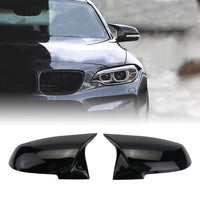 1 x RAW Customer Returns BONRYAN 1 Pair Door Rearview Mirror Cover Cap Replacement for BMW F20 F22 F23 F30 F31 F32 F33 F36 F87 M2 X1 E84 Glossy Black  - RRP €36.29