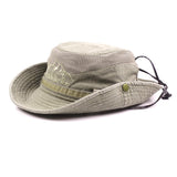 1 x RAW Customer Returns KeepSa Cotton Sun Hat Men s Summer Hat UV Protection Hiking Hat Fishing Hat Trekking Foldable Safari Hat with Chin Strap Outdoor Bush Hat Hiking Bucket Hat - RRP €18.04