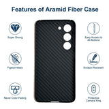 1 x RAW Customer Returns Sisyphy Aramid Fiber Case for Samsung Galaxy S24 Plus 5G with Carbon Fiber Texture, Super Slim Protective Case Soft Tough Durable Snap-On Back Cover Wireless Charging S24PB15 - RRP €40.33