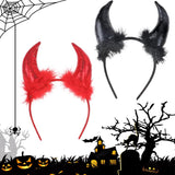 3 x Brand New Halloween devil ears, devil ears headband, devil horns, devil ears headband, Halloween devil horns headband, devil horns costume set, for Halloween Mardi Gras and costume party - RRP €21.12