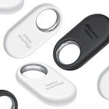 1 x RAW Customer Returns Samsung Galaxy SmartTag2 Bluetooth Tracker, Compass View, Nearby Search, Up to 500 Days Battery Life, Waterproof, Black White 4 Pack  - RRP €85.2