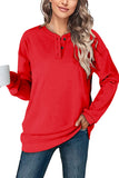 2 x Brand New NEYOUQE sweatshirts for women pullover autumn long sleeve plain crew neck long sleeve shirt women s t-shirt long sleeve jumper women red S 36-38 - RRP €68.54